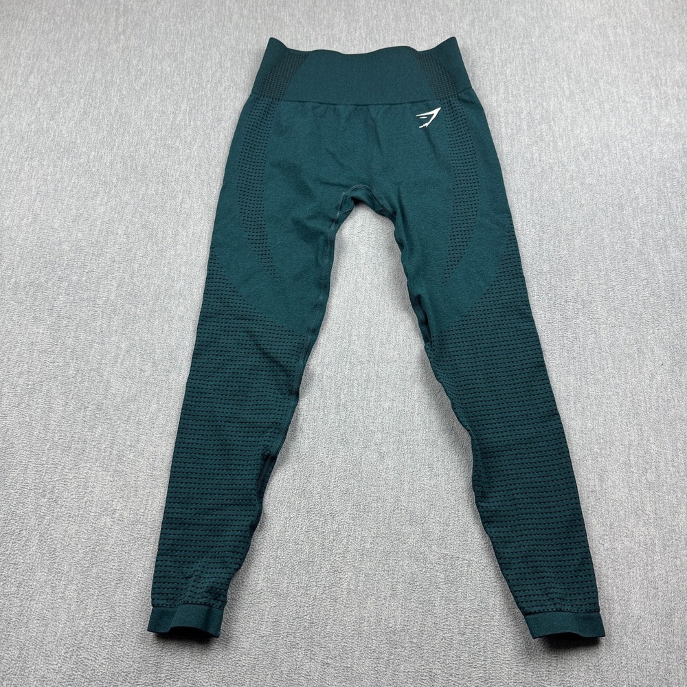 Gymshark Leggings Small Blue Vital Seamless 2.0 24" Yoga Gym Workout Training